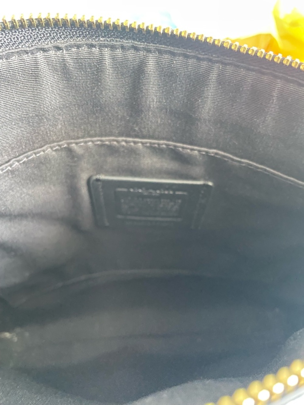 Coach Black Leather Rowan File Bag - Picture 6 of 7